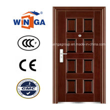 Puerta principal antirrobo de acero de metal de la seguridad de la India (WS-93)